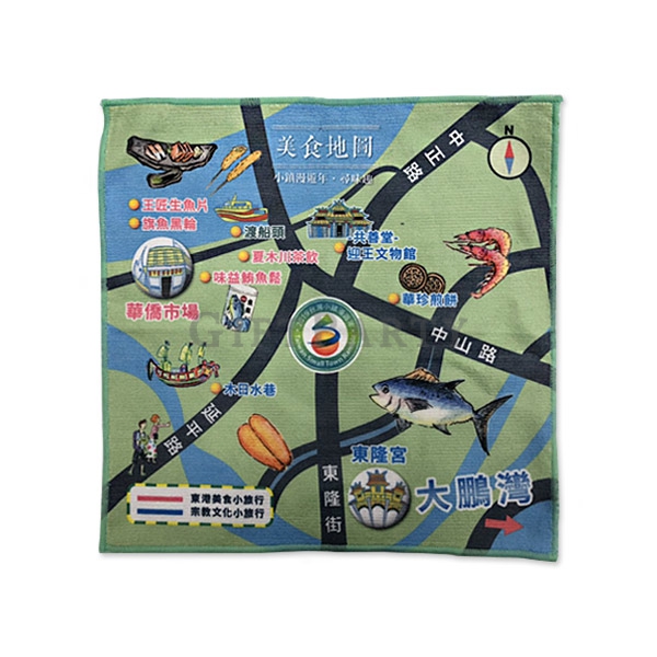 28cm square small towel,禮品,企業贈品,文創贈品,地方紀念品,28cm小方巾全彩印刷, Advertising gifts, promotional gifts, corpor