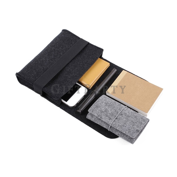 Electronic Accessories Cable Organizer Bag Felt Travel Cable Storage Bag for Charging 毛氈收納包