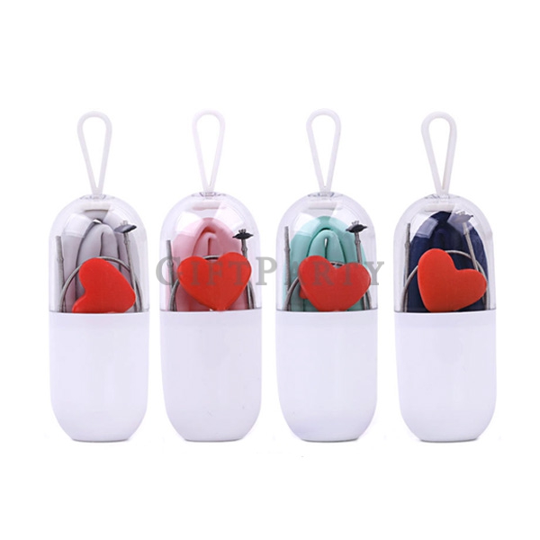 Silicone Straws Heart Shape Silicone Reusable Folding Silicone Straws,愛心折疊吸管膠囊盒,dvertising gifts, pr