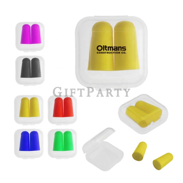 Air gifts, travel gifts,彩色隔音耳塞塑料盒