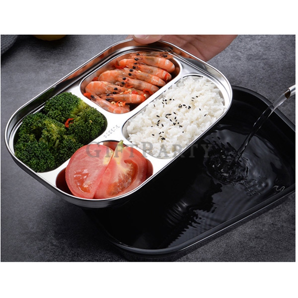 SE4081192WT3-304不鏽鋼分格餐盒,Stainless Steel 4 Compartment Lunch Box,兒童贈品,股東會贈品,股東會紀念品,