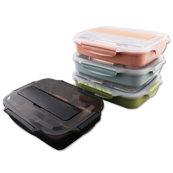 SE4081192WT3-304不鏽鋼分格餐盒,Stainless Steel 4 Compartment Lunch Box,兒童贈品,股東會贈品,股東會紀念品,