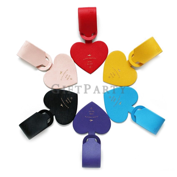 Heart shape PU leather bag tag,愛心行李牌,展場贈品,旅展贈品,廣告贈品,愛心心型PU行李吊牌, Advertising gifts, promotional gifts