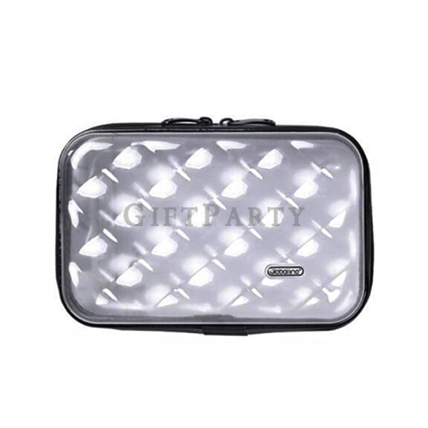 ABS PC Transparent case cosmetic bag,luggage box shape Transparent PC Makeup bag ,Transparent Wash b