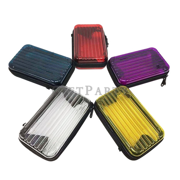 ABS PC Transparent case cosmetic bag,luggage box shape Transparent PC Makeup bag ,Transparent Wash b