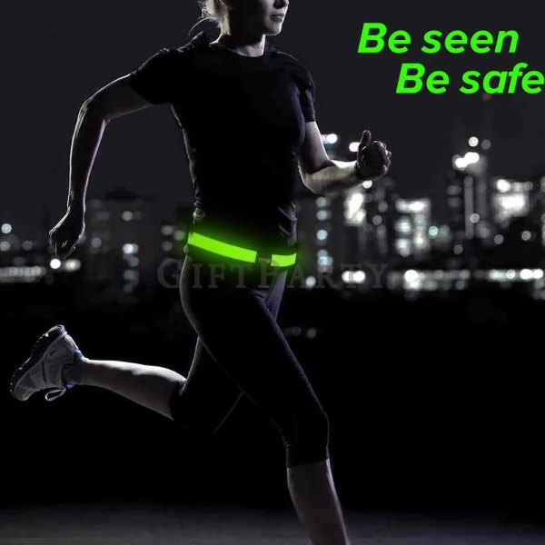 Led Running Belt USB Rechargeable Fanny Pocket ,LED發光跑步帶發光運動腰包,運動腰包,健身腰包,發光腰包,路跑紀念品,夜跑贈品,
