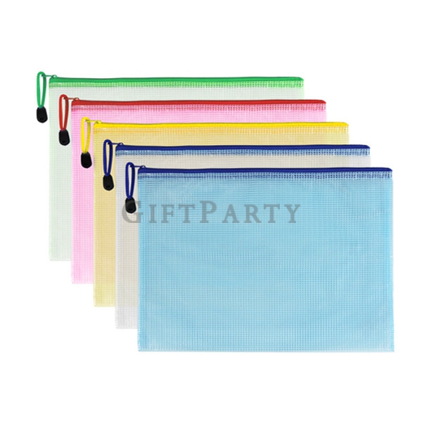 A4 mesh file bag,選舉贈品,學生贈品,客製文件袋,A4網格文件拉鍊包2