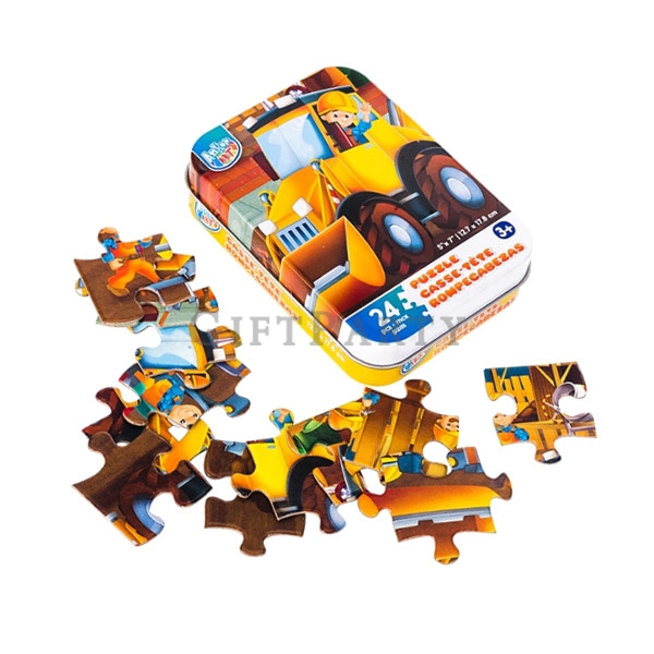 children's game jigsaw puzzle in tin box,Gift FOR KIDS,航空兒童贈品,兒童禮品,兒童拚圖鐵盒裝(定制),Children's puzzles, c
