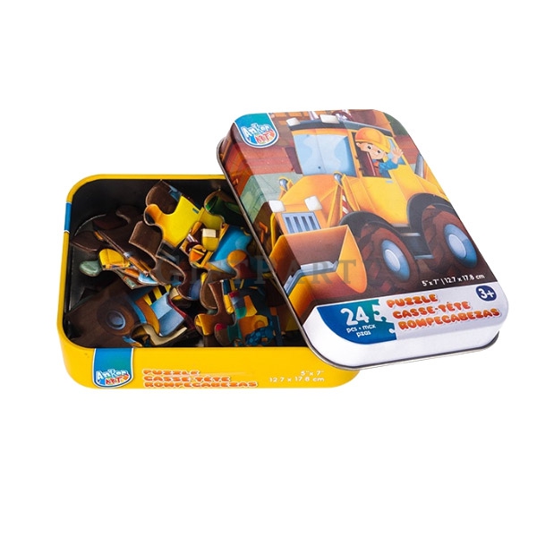 children's game jigsaw puzzle in tin box,Gift FOR KIDS,航空兒童贈品,兒童禮品,兒童拚圖鐵盒裝(定制),Children's puzzles, c