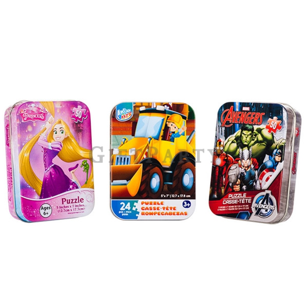 children's game jigsaw puzzle in tin box,Gift FOR KIDS,航空兒童贈品,兒童禮品,兒童拚圖鐵盒裝(定制),Children's puzzles, c