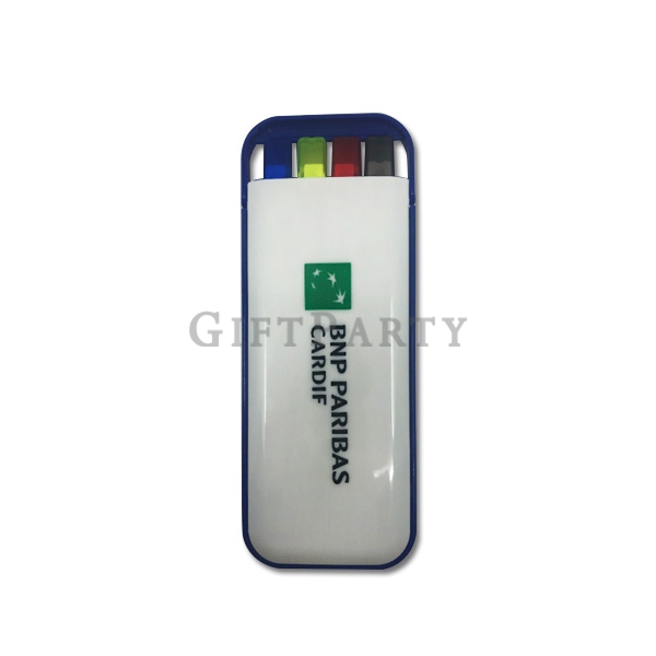 4in1 pen case (ball pen+fluorescent pen+pencil),銀行贈品,禮品,學校贈品,學生贈品,兒童贈品,信用卡贈品,四色筆(原子筆+螢光筆+鉛筆)