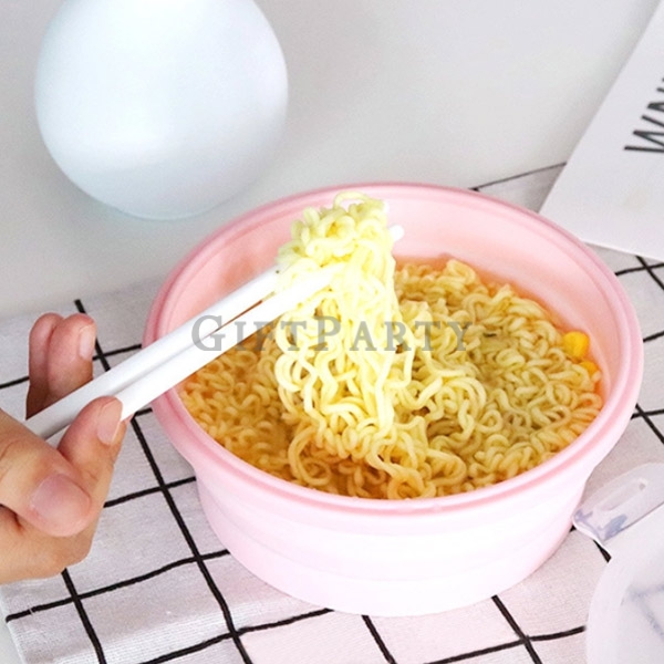 Silicone lunch box round lunch box, silicone folding lunch box,食品級矽膠折疊餐盒保鮮盒,Silicone round  folding
