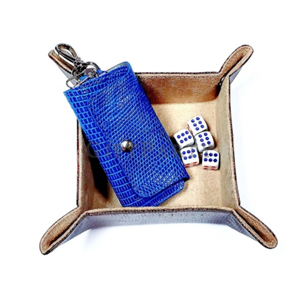 PU Leather Storage Box Folding Dice Tray,精品贈品,品牌贈品,客製化禮品,百貨公司贈品,酒商贈品,廣告贈品,皮革折疊收納盒皮革拖盤, Advertising g
