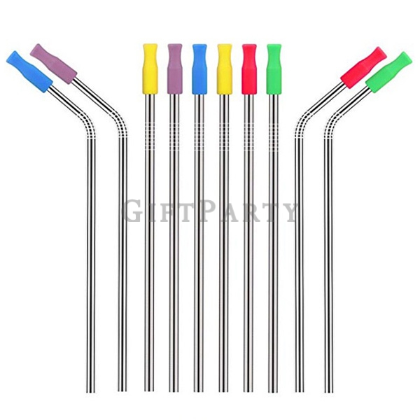 Stainless Steel Straws with Silicone Tips,食品級不鏽鋼吸管矽膠套(防牙齒碰撞),不鏽鋼吸管,軟膠套,環保禮品,不鏽鋼吸管,304吸管,贈品,