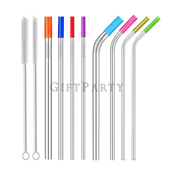 Stainless Steel Straws with Silicone Tips,食品級不鏽鋼吸管矽膠套(防牙齒碰撞),不鏽鋼吸管,軟膠套,環保禮品,不鏽鋼吸管,304吸管,贈品,