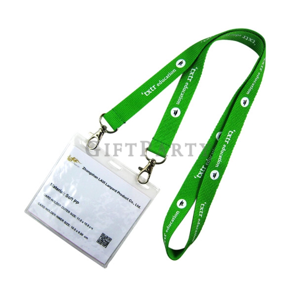 Two Hooks Double Clip Lanyards Id Badge Holder, Id Card Holder Lanyard, Lanyard Card Holder,識別證,兩個掛勾