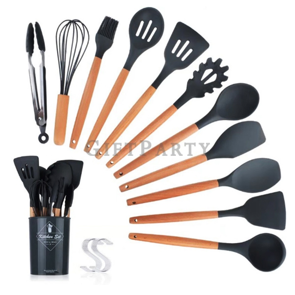 11 piece set high temperature Silicone kitchen  cooking set with ring,百貨禮品,品牌禮品,股東會禮品,vip禮品,-食品級矽膠廚具