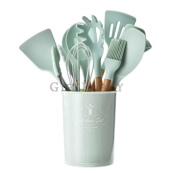 11 piece set high temperature Silicone kitchen  cooking set with ring,百貨禮品,品牌禮品,股東會禮品,vip禮品,-食品級矽膠廚具