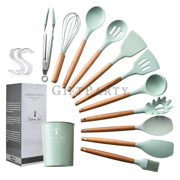 11 piece set high temperature Silicone kitchen  cooking set with ring,百貨禮品,品牌禮品,股東會禮品,vip禮品,-食品級矽膠廚具