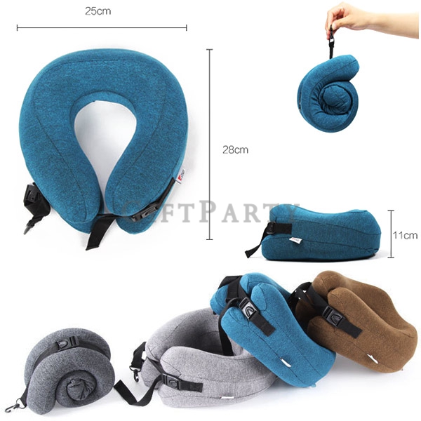 Cotton Slow Rebound U-Shaped Memory Neck Pillow,旅行贈品,記憶棉頸枕U型枕, Advertising gifts, promotional gifts,