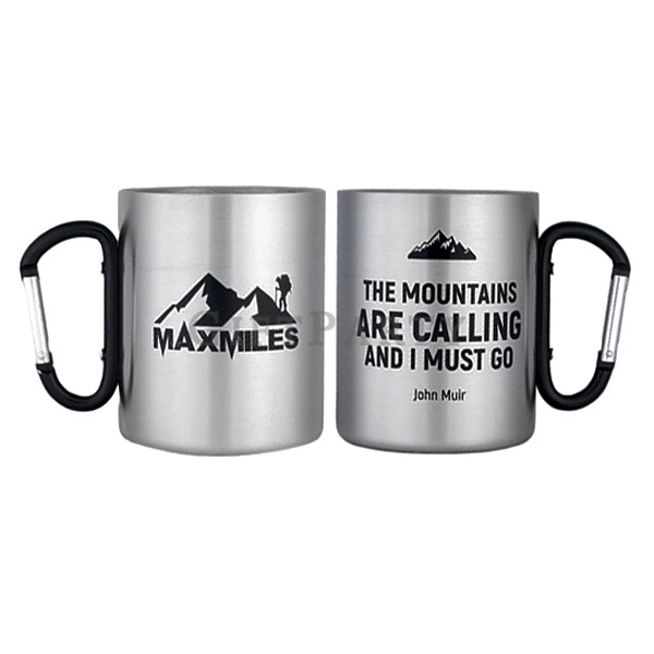 304 stainless steel cup with carabiner handle,客製化禮品,設計禮品,股東會贈品,股東會紀念品,精品贈品,戶外禮品,戶外贈品,300ml不鏽鋼登山扣杯,A