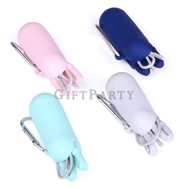 Food grade silicone straw with capsule box carabiner,食品級矽膠吸管帶膠囊盒登山扣,Eco friendy  silicone straw with