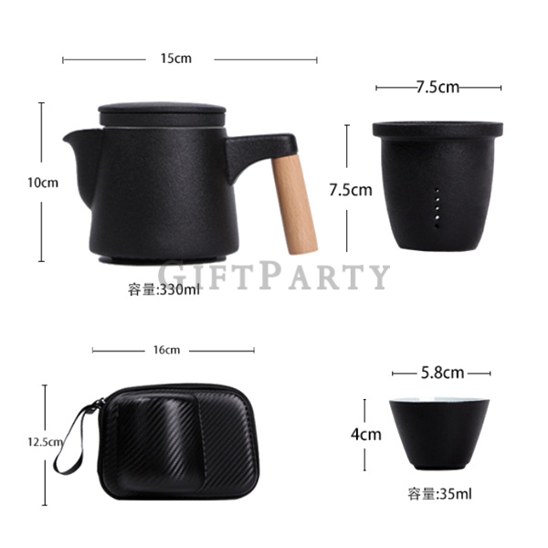 ceramic travel tea set,中國風贈品,攜帶式茶具,vip禮品,百貨公司贈品,股東會紀念品,旅行泡茶茶具套裝一壺四杯