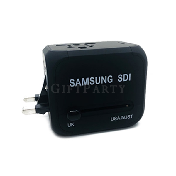 Universal travel plug adapter with 2 USB port,萬用插頭2USB孔,Universal plug,萬用插,出差贈品,