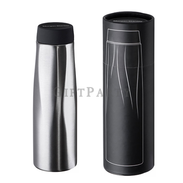 Double wall vaccum thermos bottle 500ml cylindrical carton customized,雙層不鏽鋼保溫瓶500ml圓筒紙盒(定制),Custom t