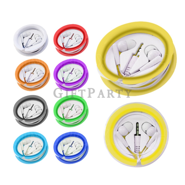 Transparent ABS Round Box Headphones,廣告贈品,禮品,透明ABS圓盒耳機