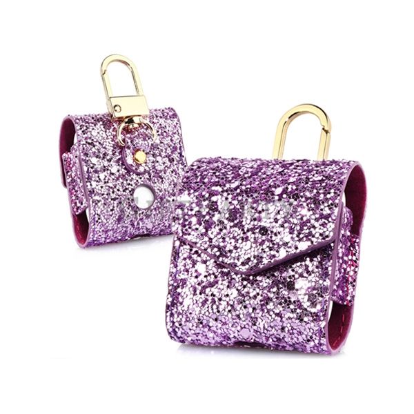Fashion Wireless Headset Charger Bag Case Cover  Air pods,閃亮PU皮革AIR-PODS無線耳機保護套,Advertising gifts, f