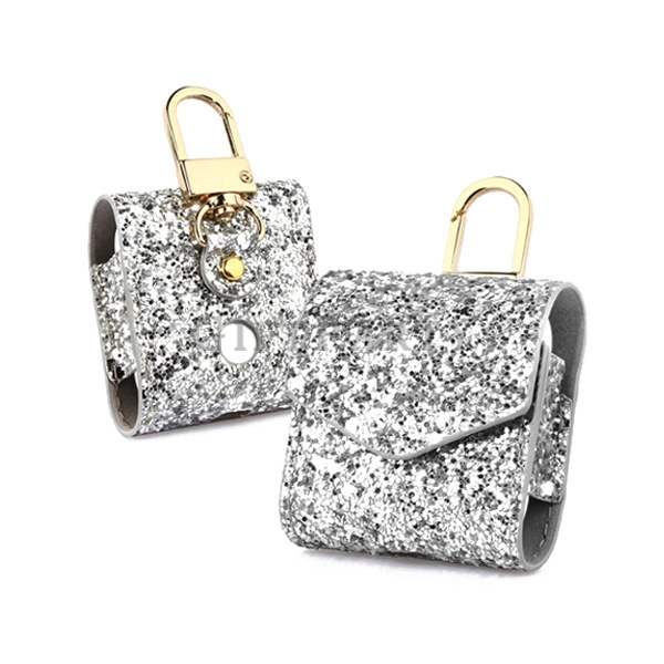 Fashion Wireless Headset Charger Bag Case Cover  Air pods,閃亮PU皮革AIR-PODS無線耳機保護套,Advertising gifts, f