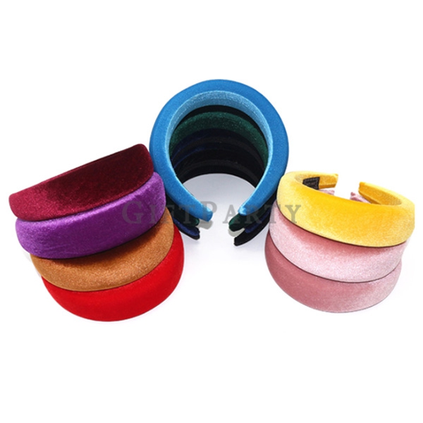 Fashion Headwear Wide padded Hairbands,5cm Width Velvet Sponge hairband,時尚厚海綿髮箍天鵝,時尚髮箍,時尚贈品,