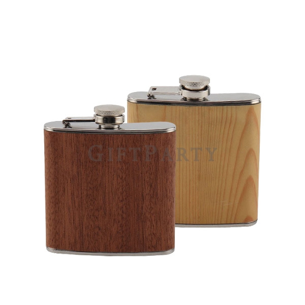 Stainless steel  wooden hip flask,木紋酒壺,Whiskey Gifts, Wood Grape Flasks, Custom Flasks, Stainless St