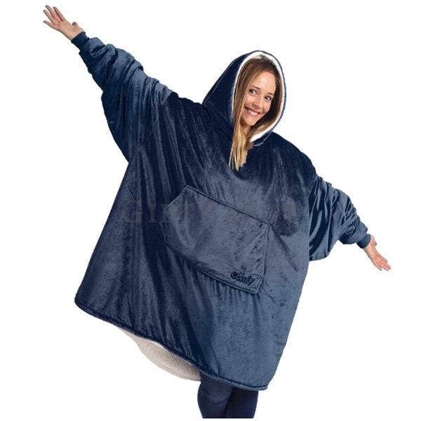 oversized sherpa blanket ,法蘭絨OVERSIZE連帽毯懶人毯,時尚禮品,精品禮品,百貨贈品,聯名贈品,聯名紀念品,禮品,