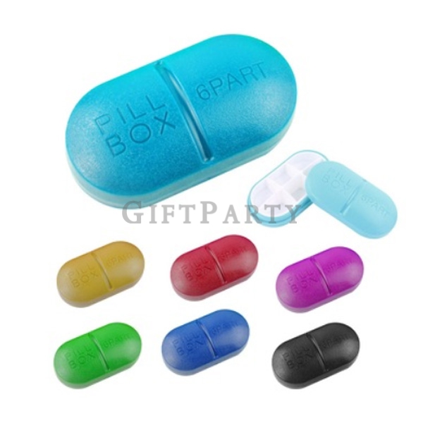 6-box medicine box, divided medicine box, customer medicine box,藥丸造型藥盒維他命盒,藥丸造型藥盒維他命盒,藥盒,藥商贈品,客製藥盒,六