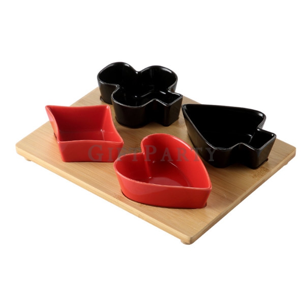 Poker ceramic four into food bowl,啤酒贈品,禮品,撲克陶瓷四入食物碗,Advertising gifts, corporate custom gifts, brand