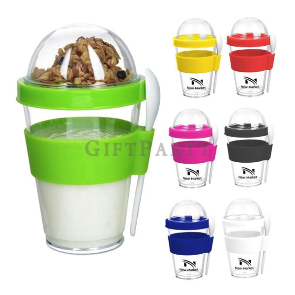 Advertising gifts, promotional gifts, corporate gifts,廣告贈品,禮品,股東會贈品,350M雙層透明早餐杯牛奶杯燕麥杯