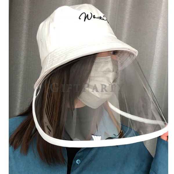 Protective cap dust prevention  fisherman cap,防疫禮品,2020熱門禮品,股東會贈品,股東會紀念品,實用禮品,醫院必備,防塵防飛沫透明面罩漁夫帽,