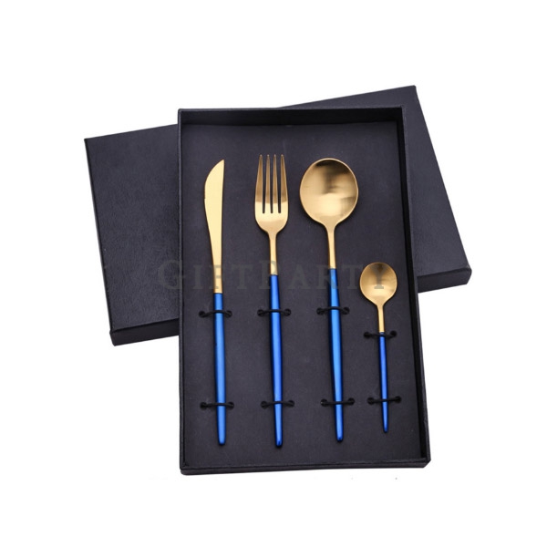 Portuguese tableware cutlery set,葡萄牙餐具四件組禮盒,restaurant cutlery, flatware set spoon and fork stainles