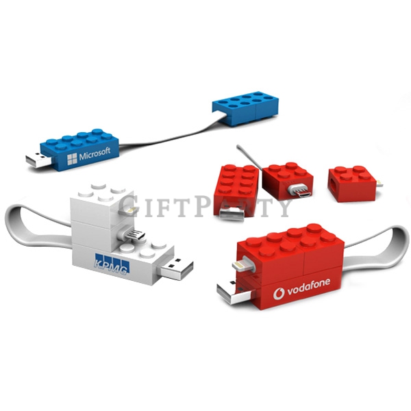 Lego Mobile Charging Cable Set,積木傳輸線充電線套件,Advertising gifts, design gifts, corporate gifts, statione