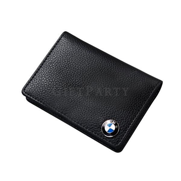 Leather card holder business card holder metal tag,真皮卡夾名片夾金屬徽章logo