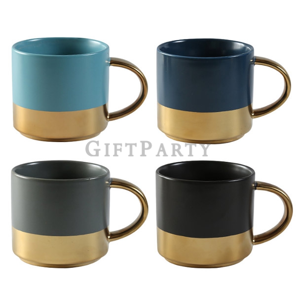 Coffee Ceramic Mug with gold edge,精品贈品,禮品,企業贈品,金邊手柄咖啡杯馬克杯
