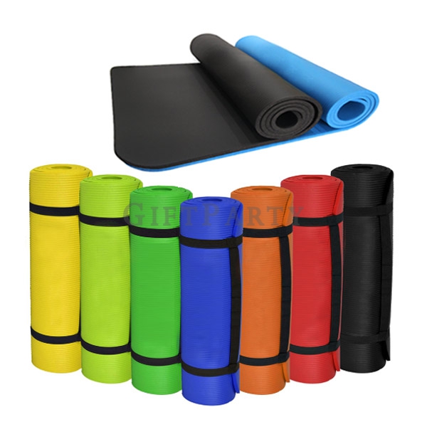 Yoga mat with carrying strap,瑜珈墊10mm含綁帶, Customized yoga mats, fitness gifts, sports gifts, GYM gift