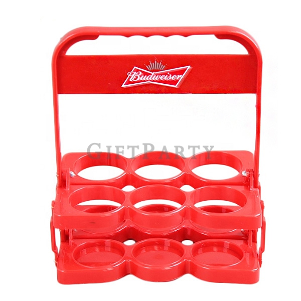 6 bottles Beer small basket stand,啤酒通路贈品,啤酒贈品,啤酒禮品,啤酒提籃折疊提籃