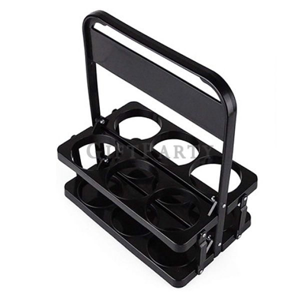 Beer Bottle Carrier,6 bottles Beer small basket stand,啤酒提籃折疊提籃4