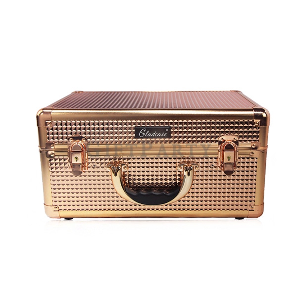 Luxurious aluminum alloy cosmetic case, make-up gifts, vip gifts, rose gold cosmetic case, boutique 