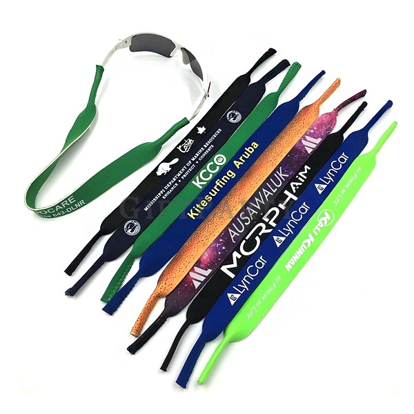 Custom Printed Neoprene Glasses Sunglass Strap,運動眼鏡帶眼鏡掛繩潛水布料
