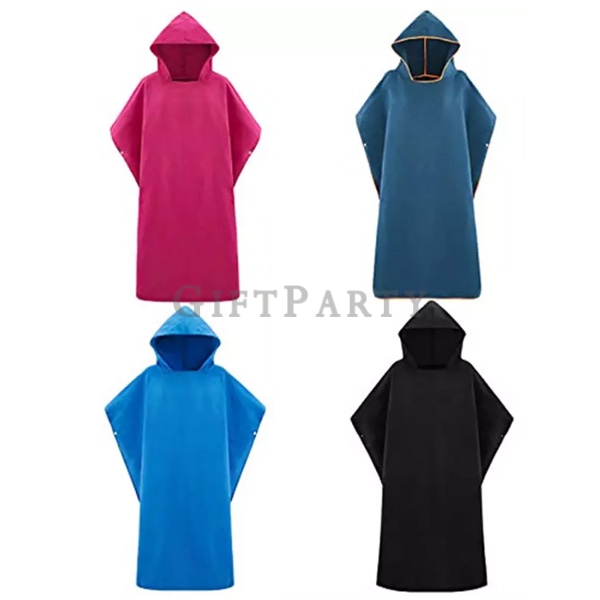 Microfiber Hooded Surfing Beach Poncho Towel客製毛巾衣, 速乾毛巾斗篷, 潛水更衣袋, 衝浪週邊客製, 450g厚款毛巾衣, 企業戶外贈品, 台北禮贈品,運
