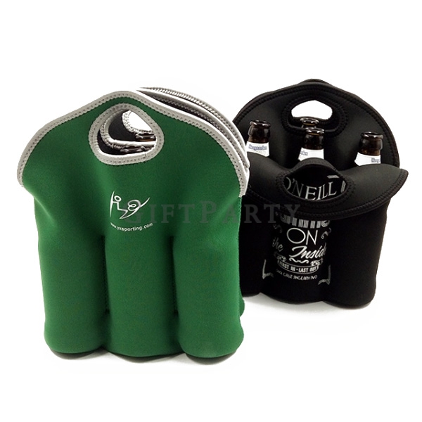 eoprene 6 Pack Beer Bottle Cooler,啤酒贈品,啤酒保冷袋,啤酒提袋,啤酒紀念品,Neoprene 6 pack beer bottle holder cooler b
